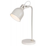 RABALUX 2241 | Flint Rabalux stolna svjetiljka 44cm sa prekidačem na kablu elementi koji se mogu okretati 1x E14 bež, bijelo