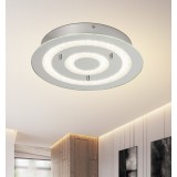 RABALUX 2482 | Dagmar Rabalux stropne svjetiljke svjetiljka 1x LED 1260lm 4000K krom, bijelo, prozirno