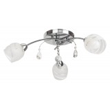 RABALUX 2621 | MelissaR Rabalux stropne svjetiljke svjetiljka 3x E14 krom, bijelo, prozirno