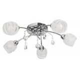 RABALUX 2622 | MelissaR Rabalux stropne svjetiljke svjetiljka 5x E14 krom, bijelo, prozirno