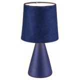 RABALUX 2696 | Nalani Rabalux stolna svjetiljka 25cm sa prekidačem na kablu 1x E14 tamno plavo