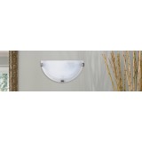 RABALUX 3002 | Alabastro1 Rabalux zidna svjetiljka 1x E27 bijelo, krom, alabaster