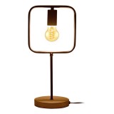 RABALUX 3219 | Rufin_RA Rabalux stolna svjetiljka 43cm sa prekidačem na kablu sa kablom i vilastim utikačem 1x E27 bukva, crno