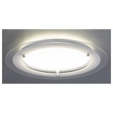 RABALUX 3487 | Lorna-RA Rabalux stropne svjetiljke svjetiljka okrugli pozadinska rasvjeta 1x LED 1700lm 4000K bijelo, prozirno, krom