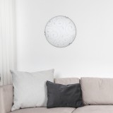 RABALUX 3852 | Harmony-lux1 Rabalux zidna, stropne svjetiljke svjetiljka 1x E27 sa bijelim patternom, krom