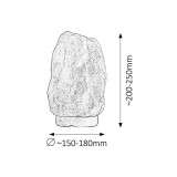 RABALUX 4130 | RockR Rabalux u obliku kamena solna svjetiljka sa prekidačem na kablu 1x E14 90lm 2700K smeđe, bezbojno