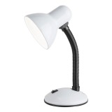 RABALUX 4168 | Dylan Rabalux stolna svjetiljka 34,5cm s prekidačem fleksibilna 1x E27 bijelo, crno