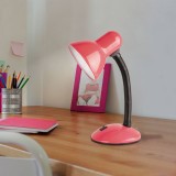 RABALUX 4172 | Dylan Rabalux stolna svjetiljka 34,5cm s prekidačem fleksibilna 1x E27 ružičasto, crno, bijelo