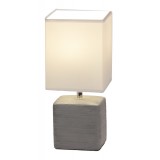 RABALUX 4458 | OrlandoR Rabalux stolna svjetiljka 33cm sa prekidačem na kablu 1x E14 sivo, bezbojno