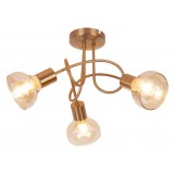 RABALUX 5548 | Holly-RA Rabalux stropne svjetiljke svjetiljka 3x E14 antik zlato, jantar