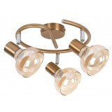 RABALUX 5549 | Holly-RA Rabalux spot svjetiljka elementi koji se mogu okretati 3x E14 antik zlato, jantar