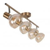 RABALUX 5550 | Holly-RA Rabalux spot svjetiljka elementi koji se mogu okretati 4x E14 antik zlato, jantar