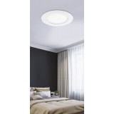 RABALUX 5570 | Lois Rabalux ugradbene svjetiljke LED panel okrugli Ø170mm 170x170mm 1x LED 800lm 4000K bijelo mat, bijelo