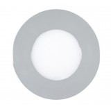 RABALUX 5584 | Lois Rabalux ugradbene svjetiljke LED panel okrugli Ø90mm 90x90mm 1x LED 170lm 4000K IP44 krom, bijelo