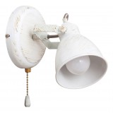 RABALUX 5966 | Vivienne Rabalux spot svjetiljka s poteznim prekidačem elementi koji se mogu okretati 1x E14 antik bijela