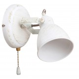 RABALUX 5966 | Vivienne Rabalux spot svjetiljka s poteznim prekidačem elementi koji se mogu okretati 1x E14 antik bijela