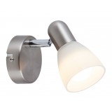 RABALUX 6301 | Soma2 Rabalux spot svjetiljka elementi koji se mogu okretati 1x E14 krom saten, bijelo