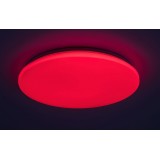 RABALUX 71035 | Rabalux-Smart-Cerrda Rabalux stropne svjetiljke RGB-TW smart rasvjeta okrugli jačina svjetlosti se može podešavati, sa podešavanjem temperature boje, promjenjive boje, timer, spajanje na Wi-Fi, Bluetooth 1x LED      1950lm 3000 <-> 6