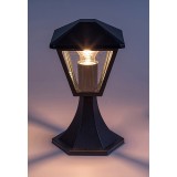RABALUX 7148 | Paravento Rabalux podna svjetiljka 29cm 1x E27 IP44 crno, prozirno