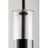 RABALUX 72047 | Kalevi Rabalux visilice svjetiljka 1x GU10 crno mat, prozirno