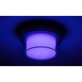 RABALUX 7246 | Rabalux-Smart-Durbe Rabalux zidna, stropne svjetiljke RGB-TW smart rasvjeta okrugli daljinski upravljač jačina svjetlosti se može podešavati, promjenjive boje, sa podešavanjem temperature boje, spajanje na Wi-Fi, Bluetooth 1x LED 780lm 3000