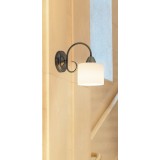 RABALUX 7274 | EdithR Rabalux zidna svjetiljka 1x E27 antik brončano, bijelo