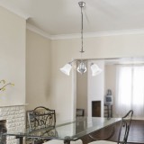 RABALUX 7363 | Francesca Rabalux luster svjetiljka 3x E14 kromni mat, bijelo alabaster