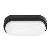 RABALUX 7409 | Hort Rabalux zidna, stropne svjetiljke svjetiljka ovalni 1x LED 1100lm 4000K IP54 IK06 crno, bijelo