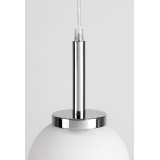 RABALUX 75007 | Togo Rabalux visilice svjetiljka 1x E14 IP44 krom, bijelo