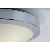 RABALUX 75008 | Klementine Rabalux stropne svjetiljke svjetiljka okrugli 2x E27 IP44 krom, bijelo