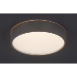 RABALUX 75010 | Larcia Rabalux stropne svjetiljke svjetiljka okrugli 1x LED      1060lm 4000K IP44 srebrno, opal
