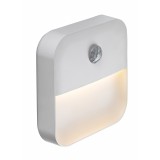 RABALUX 76018 | Ciro-RA Rabalux LED noćno svjetlo nosiva svjetiljka sa senzorom, svjetlosni senzor - sumračni prekidač baterijska/akumulatorska, USB utikač 1x LED 5lm 3000K bijelo mat