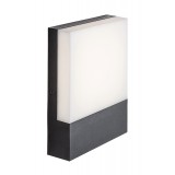 RABALUX 77097 | Gimone Rabalux zidna svjetiljka 1x LED 570lm 4000K IP44 crno, opal