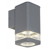 RABALUX 7957 | Sintra-RA Rabalux zidna svjetiljka oblik cigle 1x GU10 IP44 sivo, prozirno