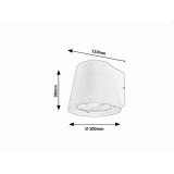 RABALUX 7960 | Mandal-RA Rabalux zidna svjetiljka 1x GU10 IP54 bijelo mat, prozirna