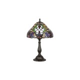 RABALUX 8090 | Mirella Rabalux stolna svjetiljka 46,5cm sa prekidačem na kablu 1x E27 bronca, višebojno