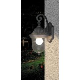 RABALUX 8387 | Sydney Rabalux zidna svjetiljka 1x E27 IP23 crno, prozirna