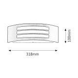 RABALUX 8409 | Roma Rabalux zidna svjetiljka UV odporna plastika 1x E27 IP44 UV crno mat