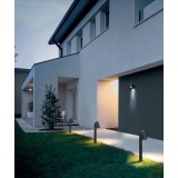 REDO 9532 | Alvar Redo podna svjetiljka 80cm 1x GU10 IP44 tamno smeđe, prozirna