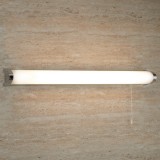 SEARCHLIGHT 5372CC | Poplar Searchlight zidna svjetiljka s poteznim prekidačem 1x G5 / T5 4000K IP44 krom, bijelo, opal