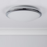 SEARCHLIGHT 7938-30CC | Bathroom Searchlight stropne svjetiljke svjetiljka 1x LED 800lm 3000K IP44 krom, bijelo, acidni