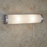 SEARCHLIGHT 8293CC | Poplar Searchlight zidna svjetiljka s poteznim prekidačem 2x E14 IP44 krom, acidni