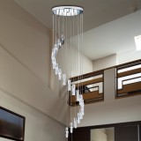 SEARCHLIGHT 888-20 | Sculptured-Ice Searchlight visilice svjetiljka 20x G4 krom, prozirno