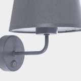 TK LIGHTING 1880 | Maja-TK Tk Lighting zidna svjetiljka 1x E27 sivo