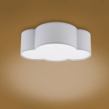 TK LIGHTING 3144 | Cloud Tk Lighting stropne svjetiljke svjetiljka 2x E27 sivo, bijelo