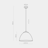 TK LIGHTING 3194 | Faro-TK Tk Lighting visilice svjetiljka s mogućnošću skraćivanja kabla 1x E27 crno