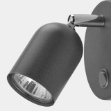 TK LIGHTING 3278 | Top-TK Tk Lighting spot svjetiljka s prekidačem elementi koji se mogu okretati 1x GU10 sivo
