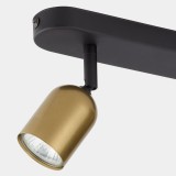 TK LIGHTING 3303 | Top-TK Tk Lighting spot svjetiljka elementi koji se mogu okretati 2x GU10 crno, zlatno
