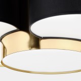 TK LIGHTING 3445 | Mona-TK Tk Lighting stropne svjetiljke svjetiljka 3x E27 crno, zlatno, opal
