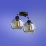 TK LIGHTING 4021 | Bari-TK Tk Lighting stropne svjetiljke svjetiljka 2x E27 dim, crno